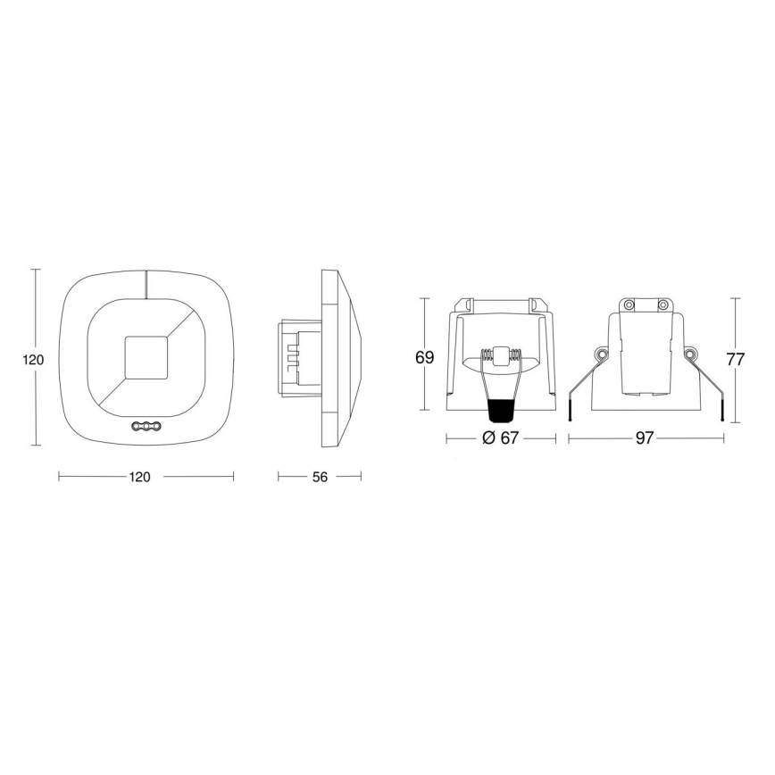 Steinel 079512 - Sensor de presença HF 360 COM1 branco