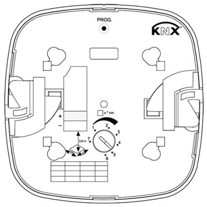 Steinel 079536 - Detetor de presença HF 360 KNX branco