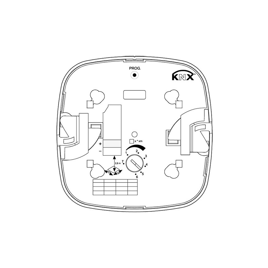 Steinel 079536 - Detetor de presença HF 360 KNX branco