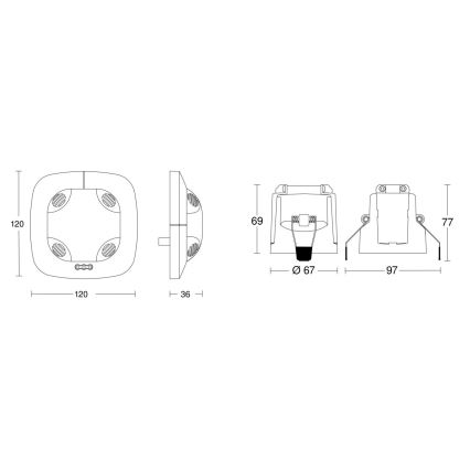 Steinel 079581 - Detetor de presença DualTech KNX branco