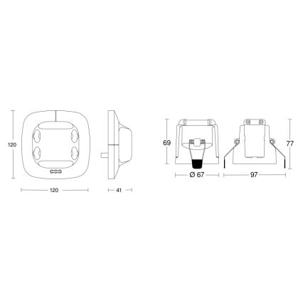 Steinel 079604 - Detetor de presença Dual US KNX branco