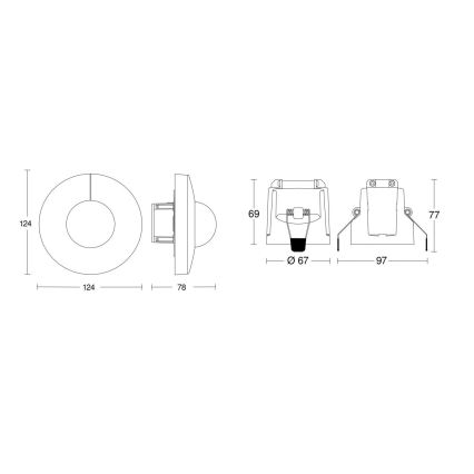 Steinel 079659 - Sensor de movimento IS 3360 COM1 branco