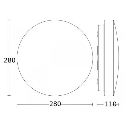 Steinel 079734 - Iluminação de teto LED com sensor RS 20 S LED/9,4W/230V 3000K IP44