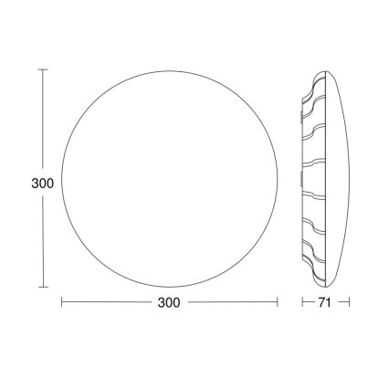 Steinel 081072 - Iluminação de teto LED com sensor RS PRO S10 SC 9,1W/230V 4000K