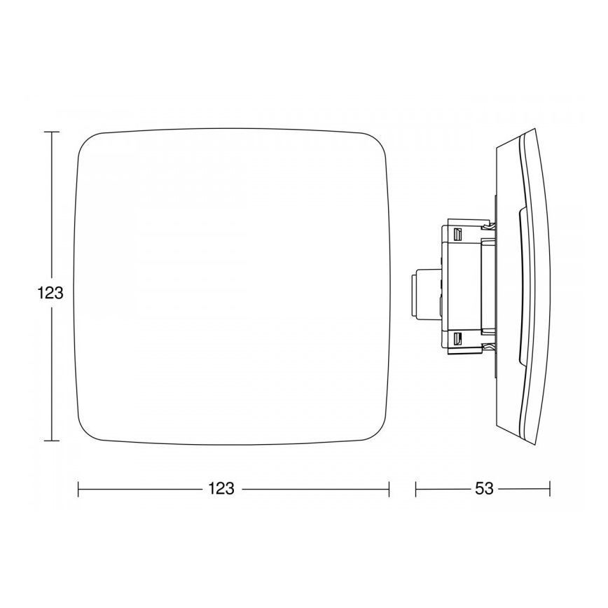 Steinel 081829 - Multisensor True Presence embutido V2 DALI2-IPD UP branco