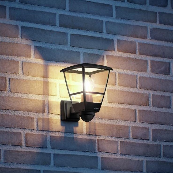 Steinel 084769 - Iluminação de parede exterior com sensor L10S 1xE27/15W/230V IP44