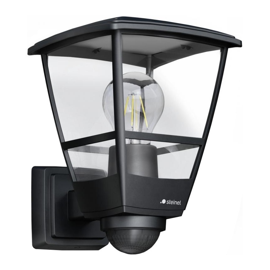 Steinel 084769 - Iluminação de parede exterior com sensor L10S 1xE27/15W/230V IP44
