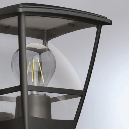 Steinel 084769 - Iluminação de parede exterior com sensor L10S 1xE27/15W/230V IP44