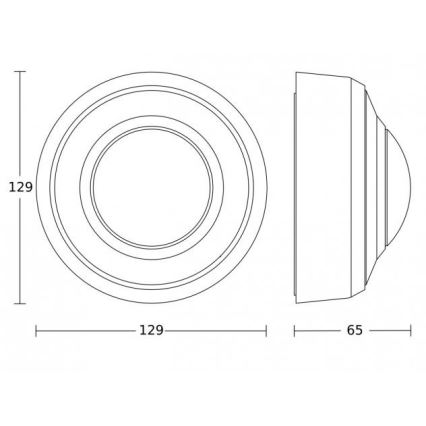 Steinel 087791 - Sensor de movimento exterior MD-8 ECO COM1 360° IP54 branco