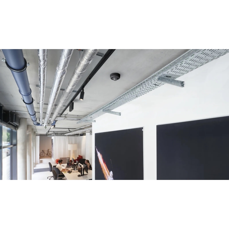 Steinel 087845 - Sensor de movimento embutido com um sensor de presença PD-24 ECO COM1 360° preto