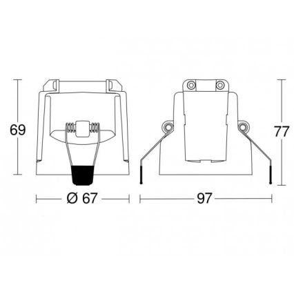 Steinel 087845 - Sensor de movimento embutido com um sensor de presença PD-24 ECO COM1 360° preto