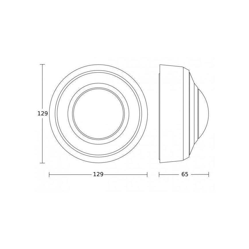 Steinel 087890 - Sensor de movimento exterior com um sensor de presença PD-8 ECO COM1 360° IP54 branco