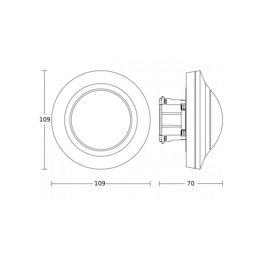 Steinel 087999 - Sensor de movimento com um sensor de presença PD-8 ECO KNX 360° branco