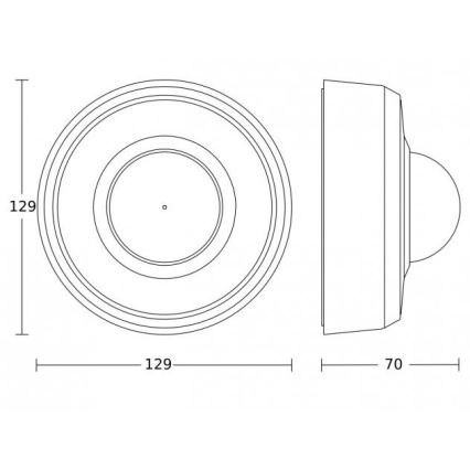 Steinel 088002 - Sensor de movimento exterior com detector de presença PD-24 ECO KNX 360° IP54 preto