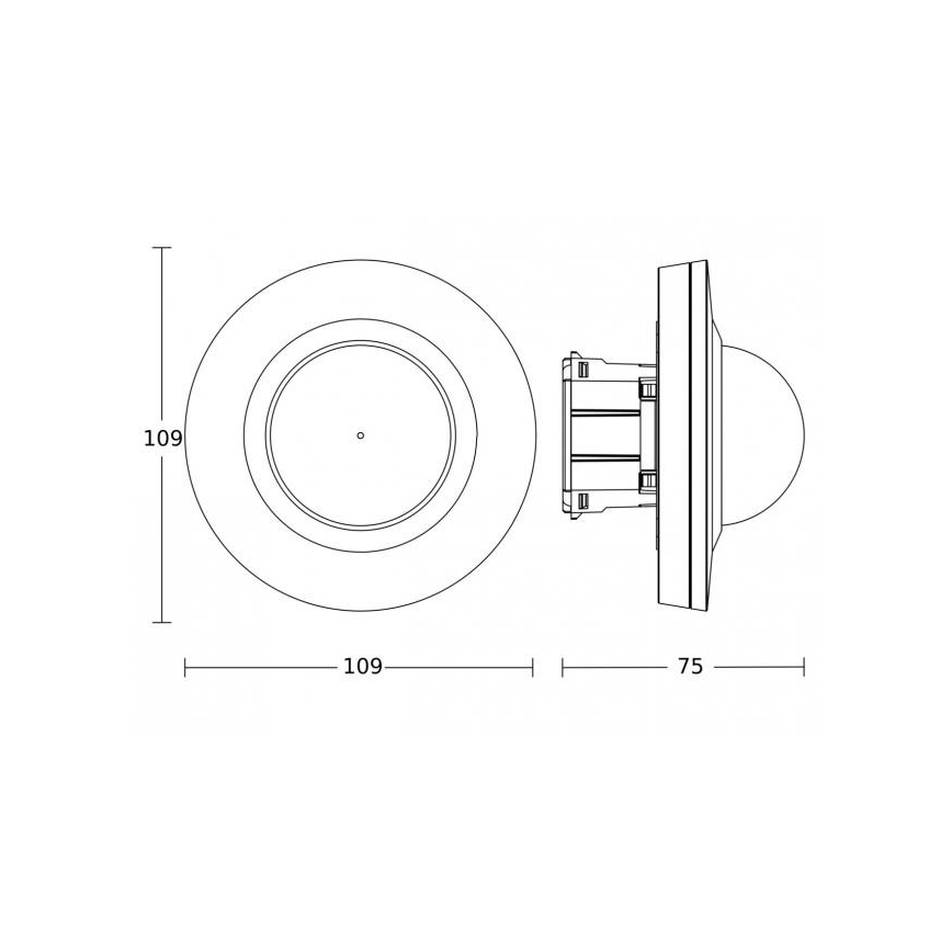 Steinel 088057 - Sensor de movimento com um sensor de presença PD-24 ECO KNX 360° branco