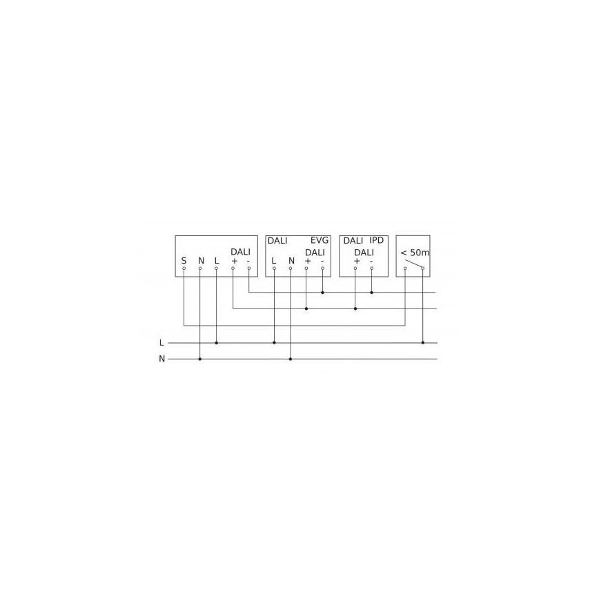 Steinel 088224 - Sensor de movimento exterior com um sensor de presença PD-24 ECO DALI-2 360° IP54 preto