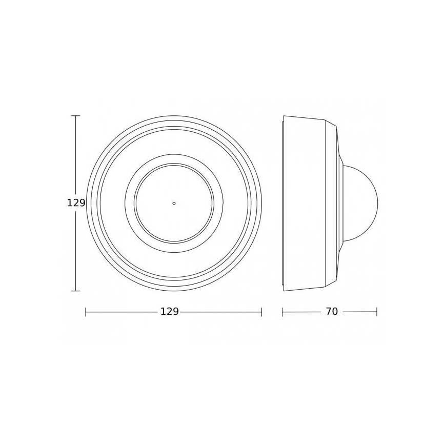 Steinel 088224 - Sensor de movimento exterior com um sensor de presença PD-24 ECO DALI-2 360° IP54 preto