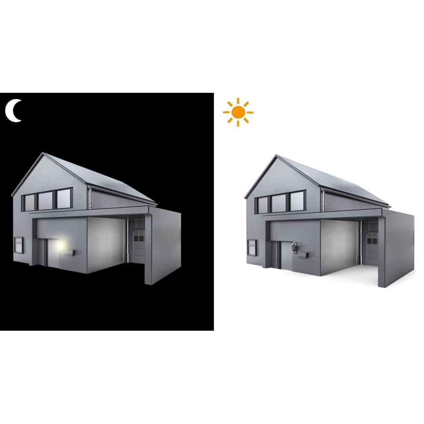 STEINEL 550318 - Sensor noturno NightMatic 2000 preto IP54