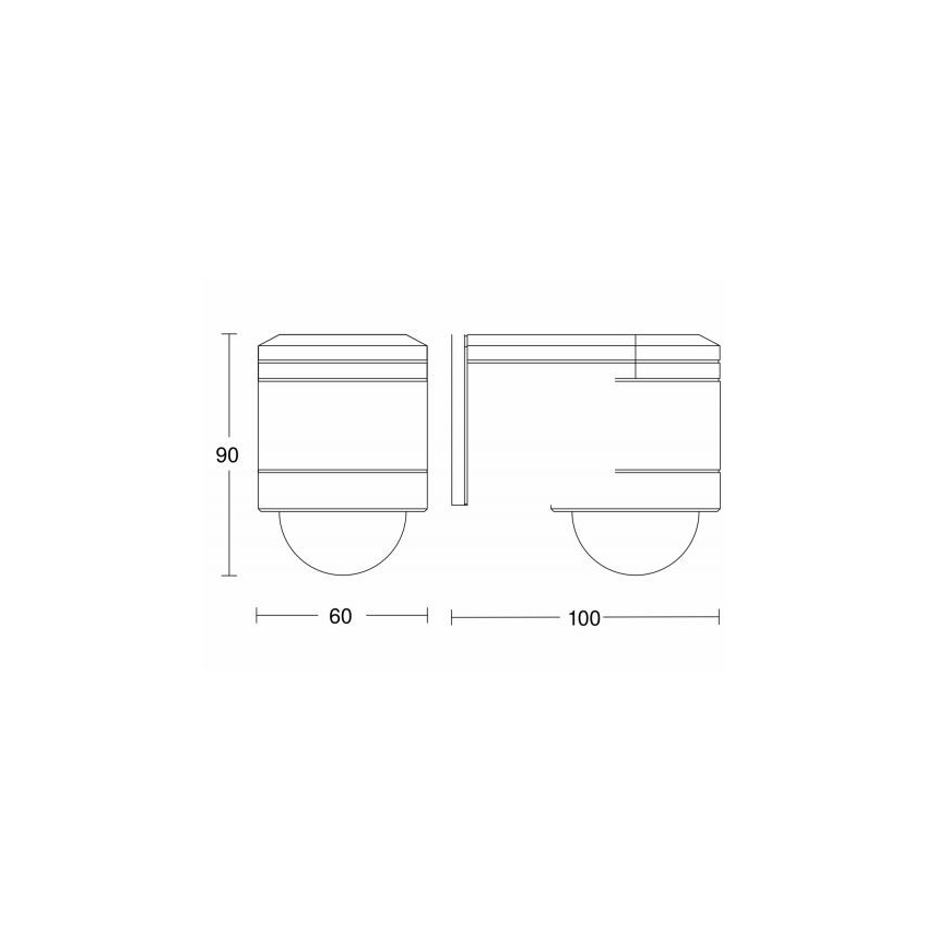 STEINEL 602819 - Sensor de parede exterior infravermelho IS240 branco IP54