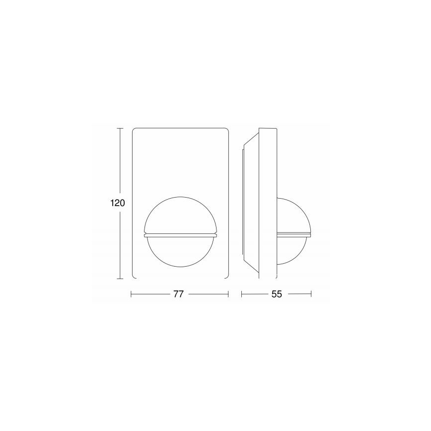 STEINEL 603113 - Sensor de movimento exterior IS 180-2 preto IP54