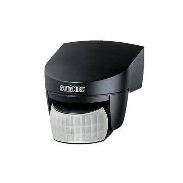 STEINEL 608811 - Sensor de infravermelhos exterior IS 140-2 preto IP54