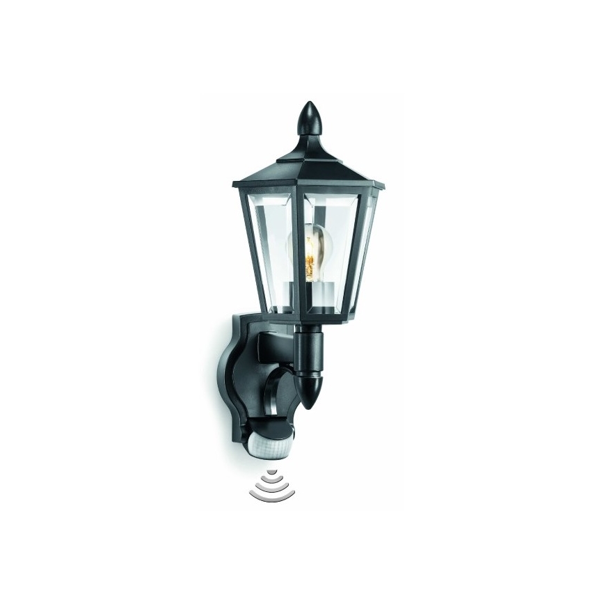 Steinel 617813 - Iluminação de parede exterior com sensor L 15 1xE27/60W/230V IP44