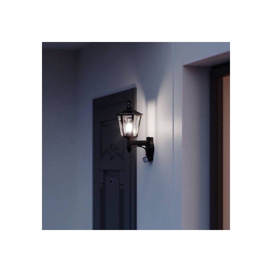 Steinel 617813 - Iluminação de parede exterior com sensor L 15 1xE27/60W/230V IP44