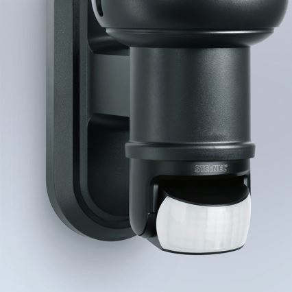 STEINEL 634216 - L 560 S Candeeiro de parede exterior com sensor preto IP44
