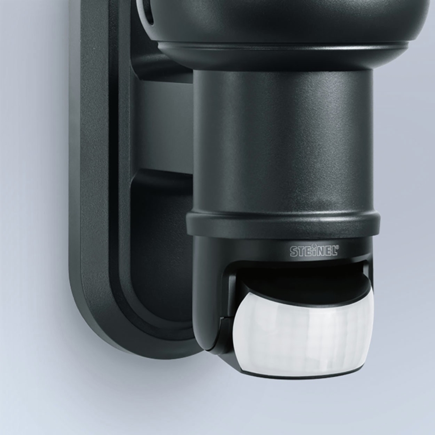 STEINEL 634216 - L 560 S Candeeiro de parede exterior com sensor preto IP44