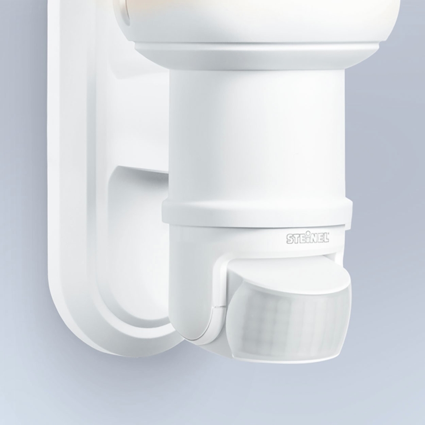 STEINEL 634315 - L 560 S Candeeiro de parede exterior com sensor branco IP44