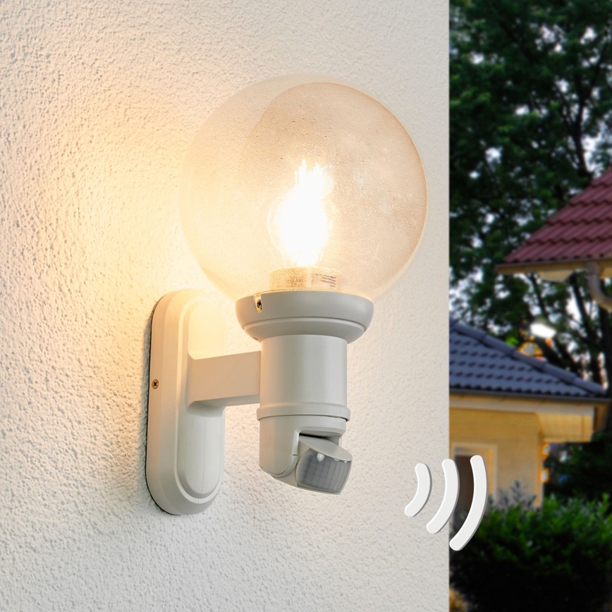 STEINEL 634315 - L 560 S Candeeiro de parede exterior com sensor branco IP44