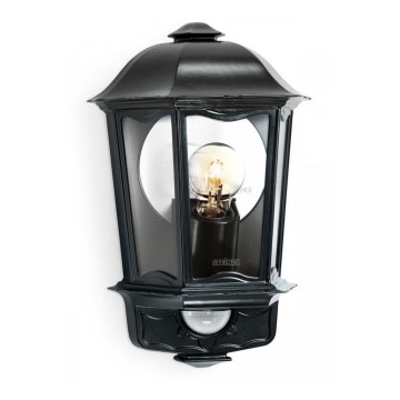 Steinel 644413 - Iluminação de parede exterior com sensor L 190 S 1xE27/100W/230V IP44