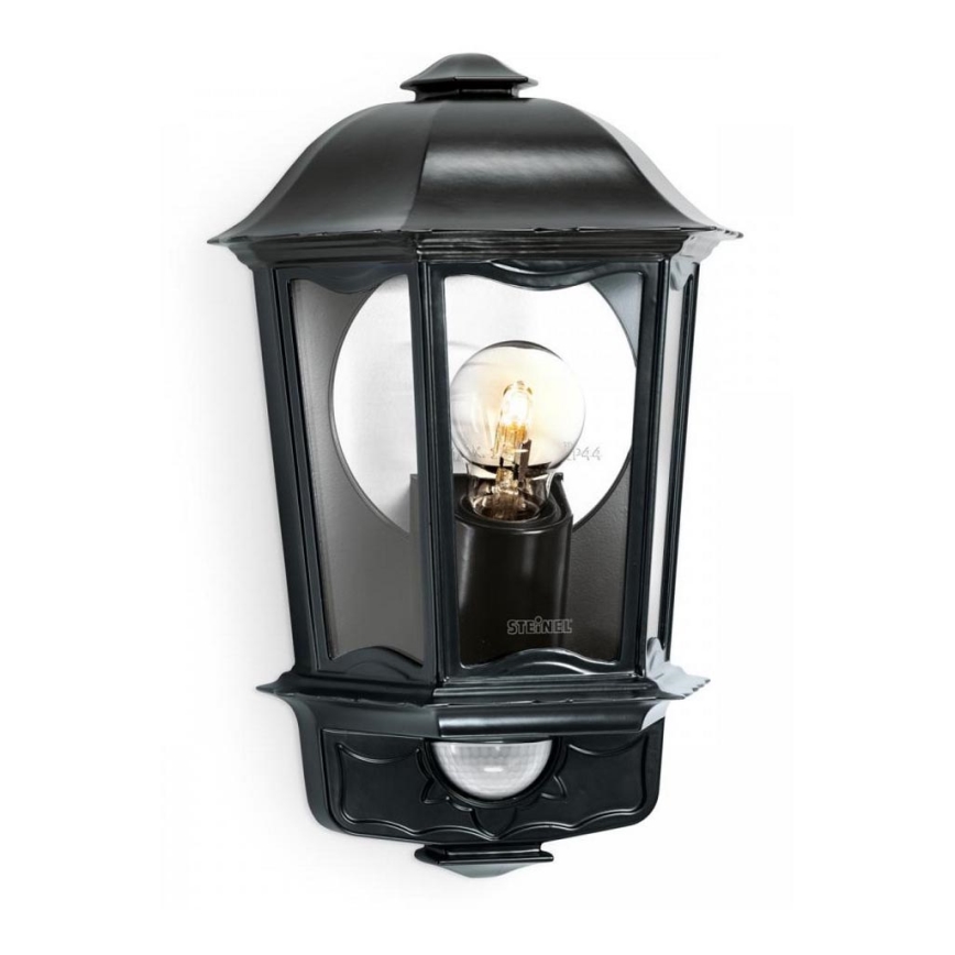 Steinel 644413 - Iluminação de parede exterior com sensor L 190 S 1xE27/100W/230V IP44