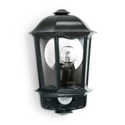 Steinel 644413 - Iluminação de parede exterior com sensor L 190 S 1xE27/100W/230V IP44
