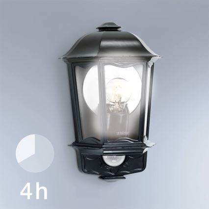 Steinel 644413 - Iluminação de parede exterior com sensor L 190 S 1xE27/100W/230V IP44