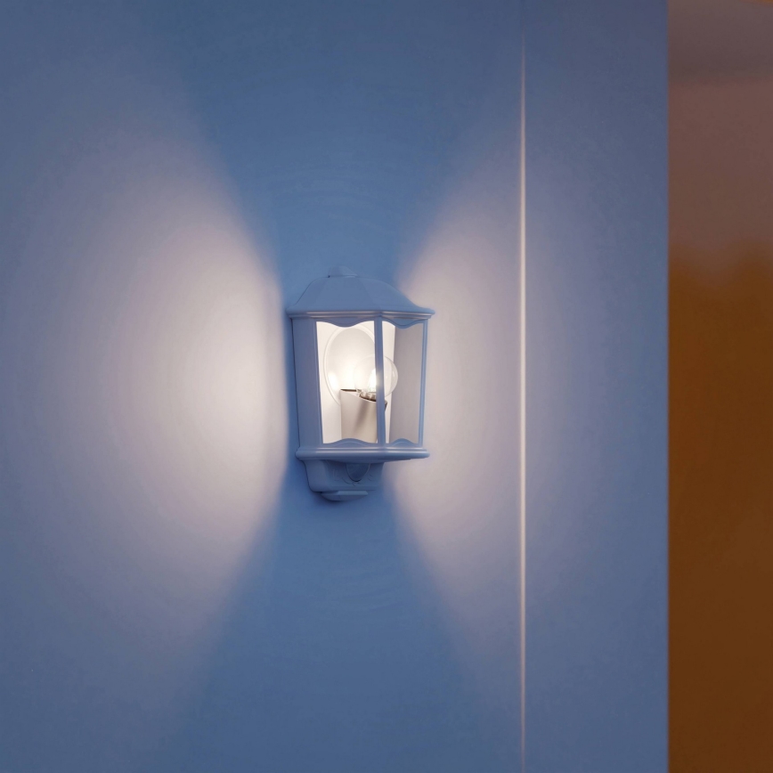 Steinel 644512 - Iluminação de parede exterior com sensor L 190 S 1xE27/100W/230V IP44