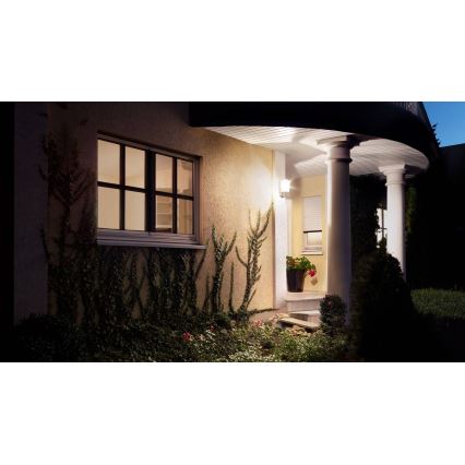 Steinel 644512 - Iluminação de parede exterior com sensor L 190 S 1xE27/100W/230V IP44