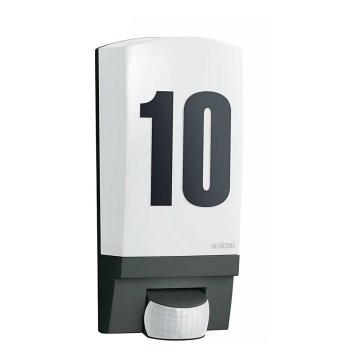 STEINEL 650612 - L1 Candeeiro exterior com sensor preto/branco IP44