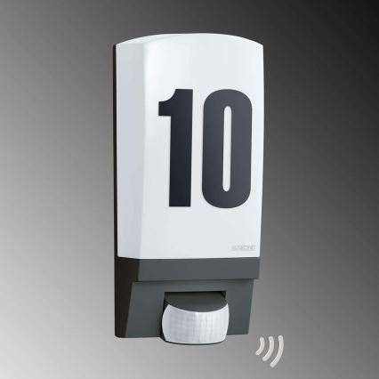 STEINEL 650612 - L1 Candeeiro exterior com sensor preto/branco IP44