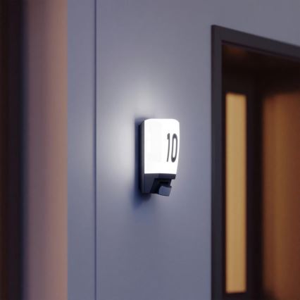 STEINEL 650612 - L1 Candeeiro exterior com sensor preto/branco IP44