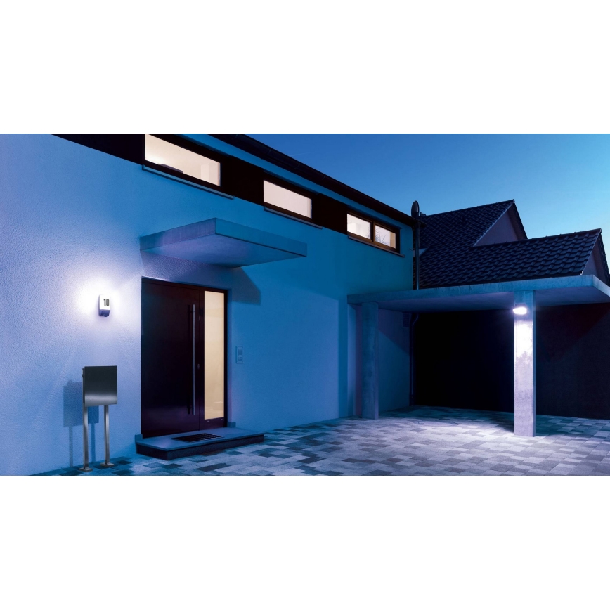 STEINEL 650612 - L1 Candeeiro exterior com sensor preto/branco IP44