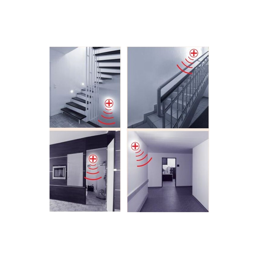 STEINEL 738013-RS 16L - Iluminação de teto exterior com sensor 1xE27/60W/230V IP44