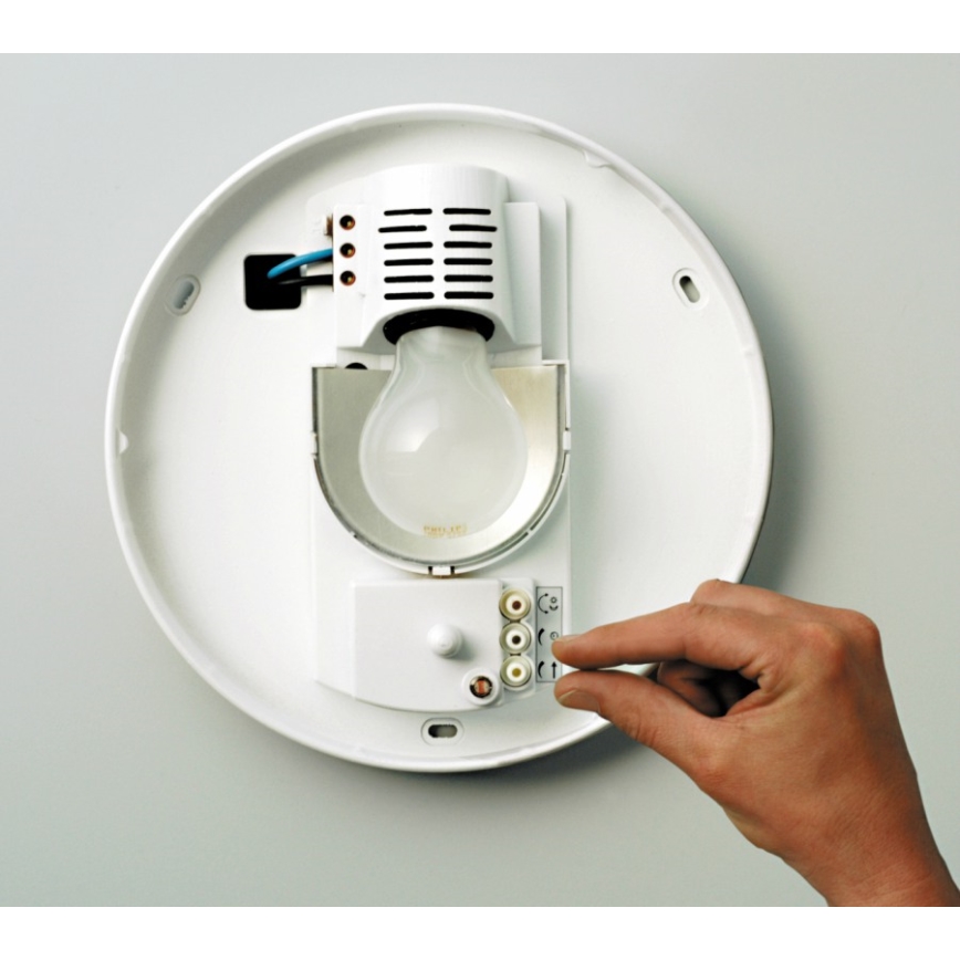 STEINEL 738013-RS 16L - Iluminação de teto exterior com sensor 1xE27/60W/230V IP44