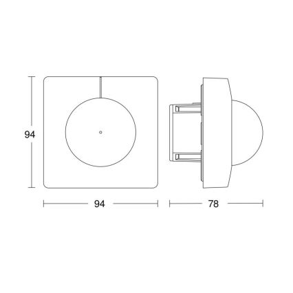 Steinel 751302 - Sensor de presença HF 360 COM1 branco