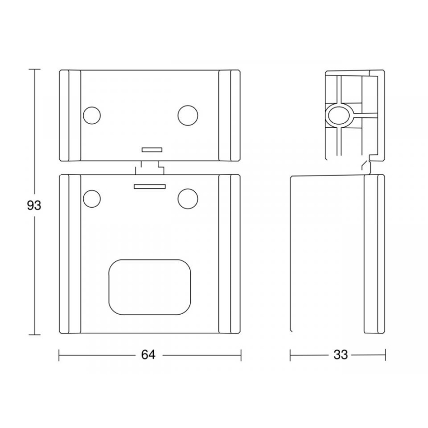 STEINEL 85131 - Suporte de parede de canto IS ECO preto