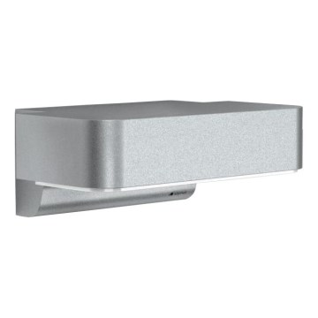 STEINEL 87555 - Iluminação de parede exterior LED com sensor L 800 SC LED/7,5W/230V IP44 prateado