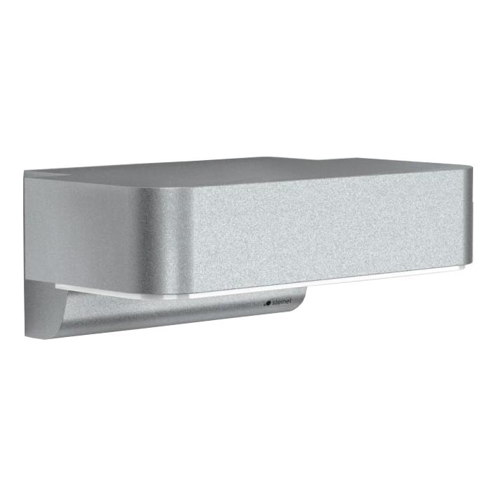 STEINEL 87555 - Iluminação de parede exterior LED com sensor L 800 SC LED/7,5W/230V IP44 prateado