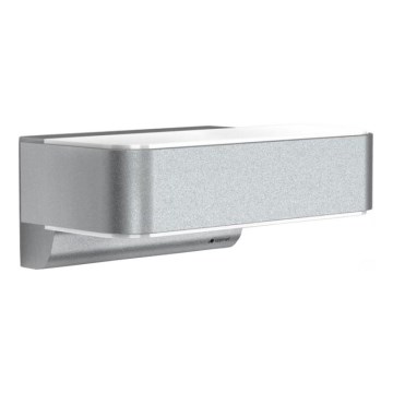 STEINEL 87562 - Iluminação de parede exterior LED com sensor L 810 SC LED/9,8W/230V IP44 prateado
