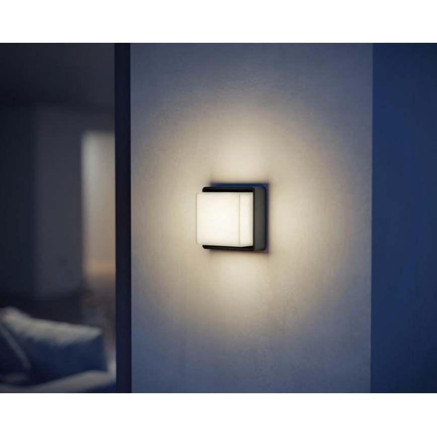 Steinel - Iluminação de parede LED com regulação L 845 C LED/9W/230V 3000K IP44 antracite