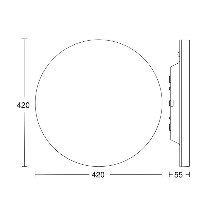 Steinel 067793 - Iluminação de teto LED com regulação com sensor RS PRO R30 plus SC 23,7W/230V 3000K IP40